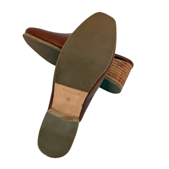 Nisolo Al-Day Heeled Mule in Brandy Size 5 - Picture 8 of 9